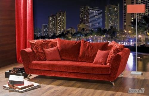 Minkšta dvivietė sofa 