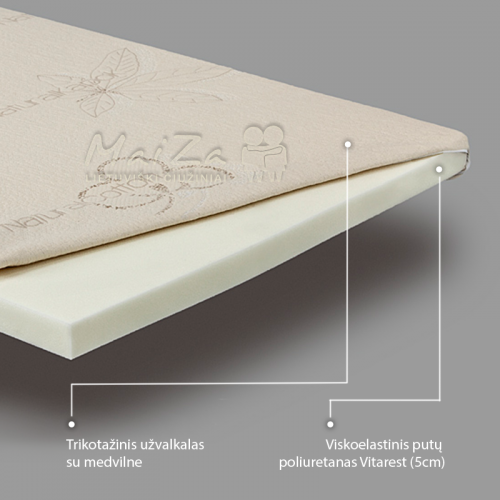 Viskoelastinis Antčiužinis 5 cm.