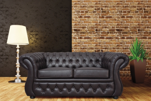 Minkšta dvivietė česterine sofa 