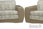 Trivietė ir dvivietė sofa-lova 